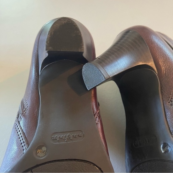 Nurture Danah Genuine Leather Ankle Boots size 7.5 brown side zip - Picture 13 of 14